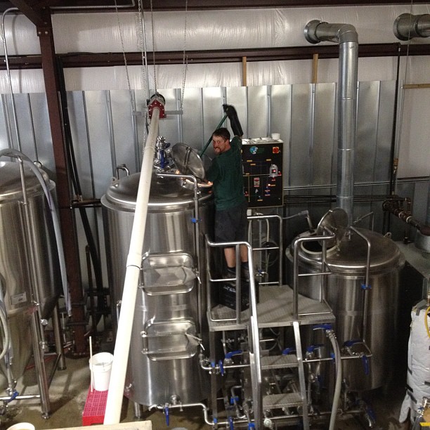 Doing an early brew day with my brother.... I love it when family visits!  Nobody rides for free!! #thinktaste