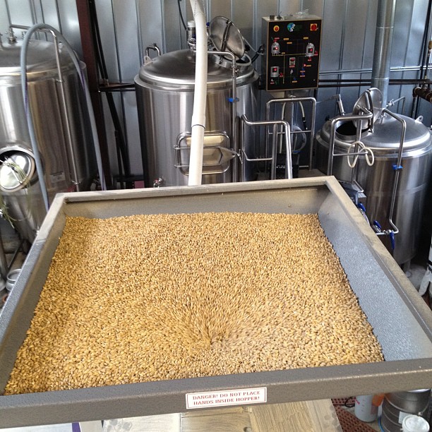 Milling some grain for a Saturday brew day! #thinktaste