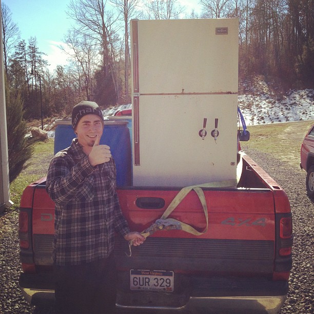 Spent grain and a kegerator going to a good home... Thanks Wulf Song Ranch!!