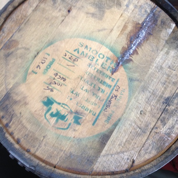 Today's ale will soon be mellowing in these bourbon barrels, compliments of Smooth Ambler Distillery-- thanks for the collaboration guys!!