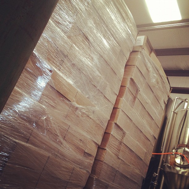 Our shipment of bottles arrived...time to get to work!