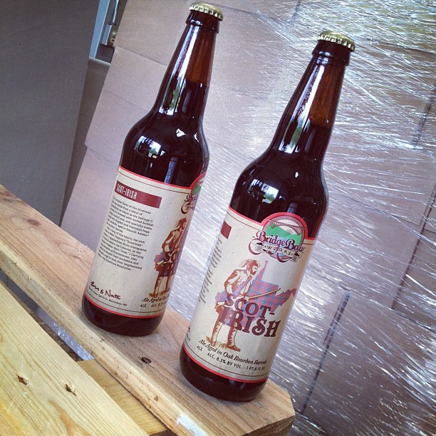 Our 'Scot-Irish' labels just arrived! It's an American Red Ale aged in Smooth Ambler bourbon barrels. Available soon!