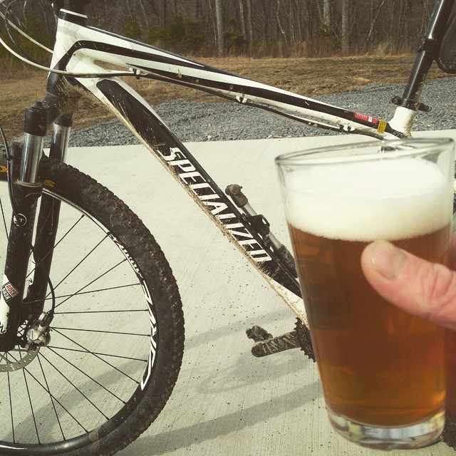 After a great afternoon of riding, it's time to unwind with a Mountain Momma Pale Ale!