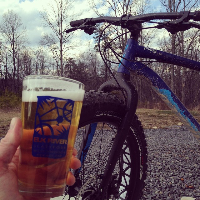 Available soon on draft and aluminum bottles our Crux...enjoying one now after a 'Fat Bike' ride!