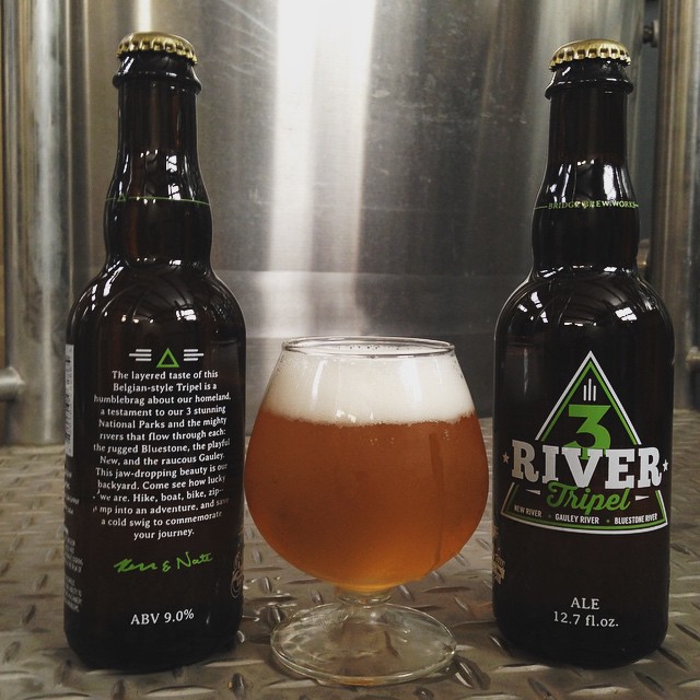 Our 3 River Tripel commemorates our three stunning State Parks and the Rivers that flow through each...The Bluestone, The New and Gauley rivers. Available soon!